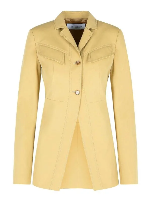 Off-White Veste Casual - Beige - Beige | OWEF12IS25FAB0026100