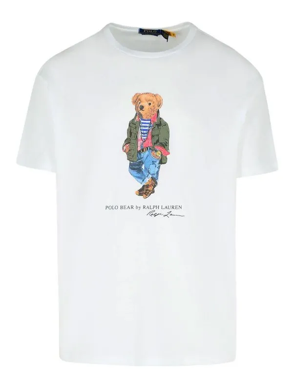 Polo Ralph Lauren T-Shirt - Blanc - Blanc - Homme | 710854497041