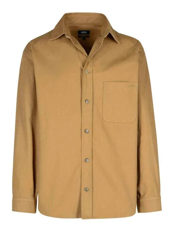 A.P.C. Chemise - Beige - Beige - Homme | COHAMH12597BAC