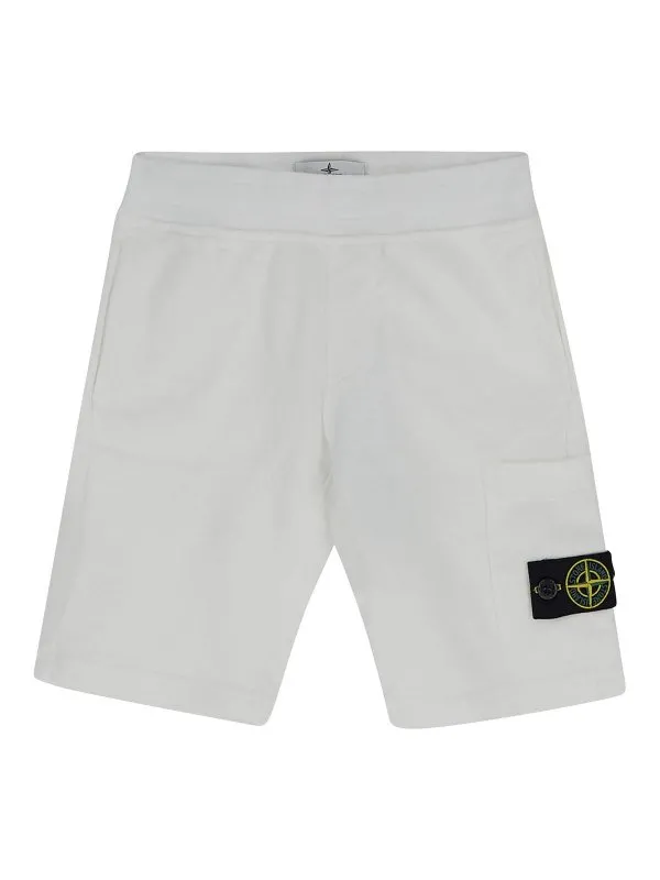 Stone Island Junior Pantalons Décontractés - Blanc | 6200006S0040V0001