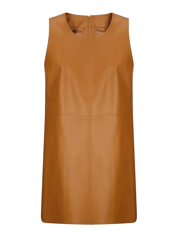 Desa 1972 Robe Courte - Beige - Beige - Femme | K14510LEATHER