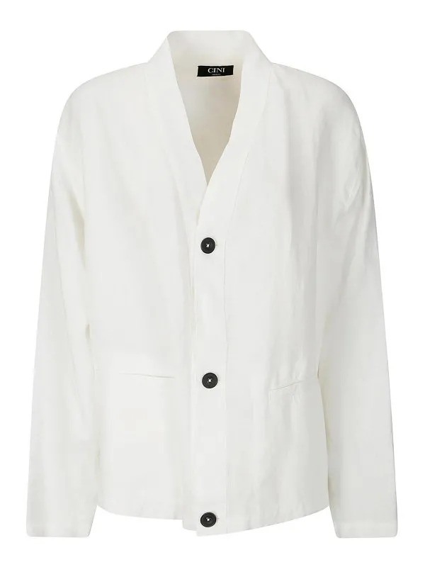 Cini Cardigan - Blanc - Blanc - Femme | C380MAU051 | thebs.com