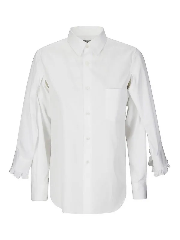 Comme Des Garcons Blouse - Blanc - Blanc - Femme | ROB014S252