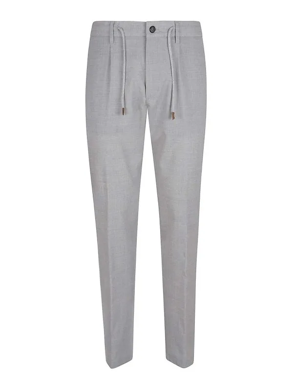 Eleventy Pantalons Décontractés - Gris Clair | X75PANB21TES0A05306
