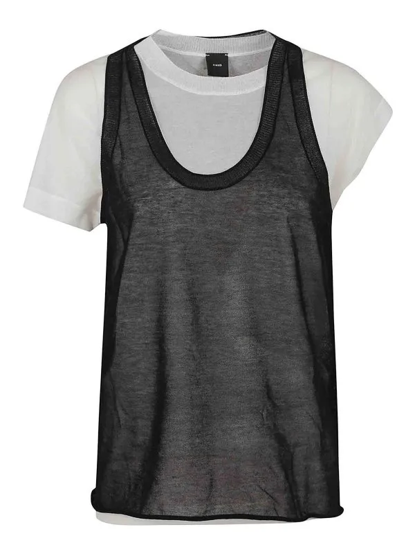 Pinko Pull Col Bateau - Noir - Noir - Femme | 105152A2LSZZ2