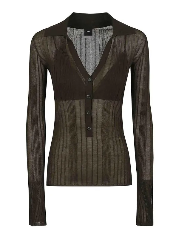 Pinko Polo - Vert Foncé - Vert Foncé - Femme | 104770A1NDX18