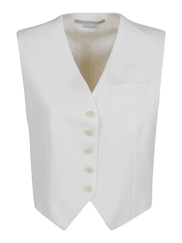 Stella Mccartney Gilet - Crème - Crème - Femme | 6900043CU7049200
