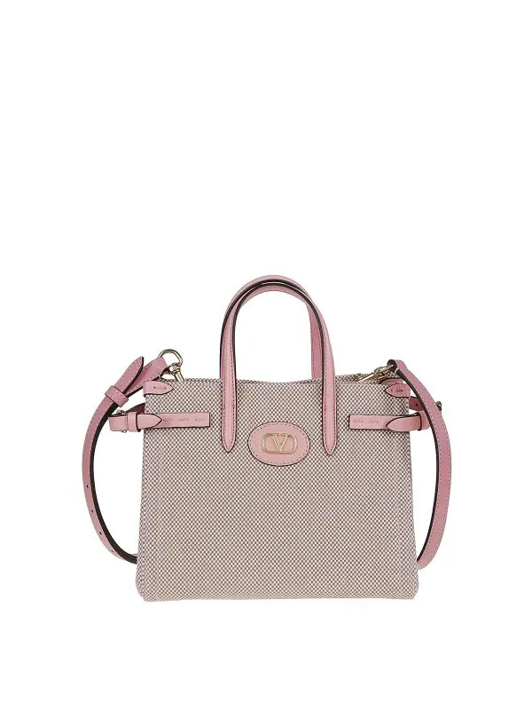 Valentino Garavani Sac Cabas - Beige - Rose - Femme | WB0R20JSER2J