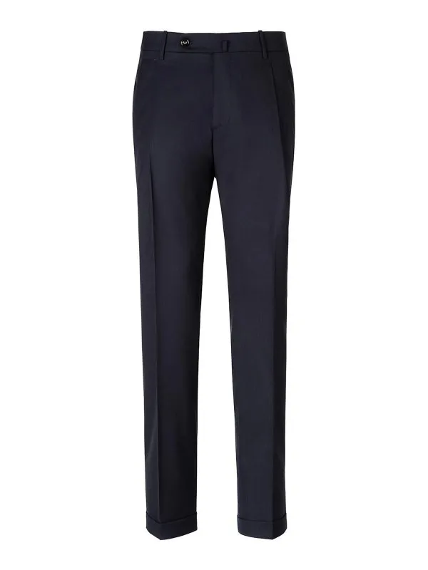Berwich Pantalons Décontractés - Bleu Foncé | BARBERLUXDR1480NAVY