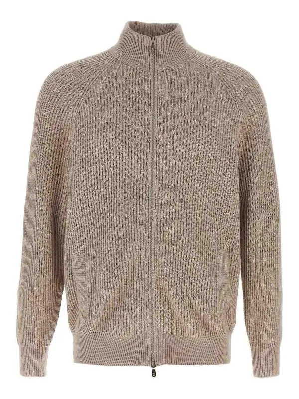 Brunello Cucinelli Cardigan - Beige - Beige | MNI708616C2438