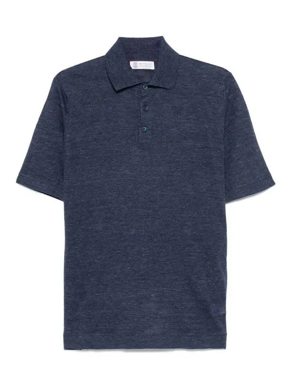 Brunello Cucinelli Polo - Bleu - Bleu - Homme | M2L00315C2962