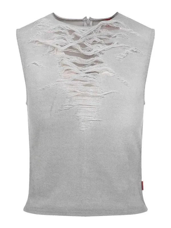 Diesel Top - Gris Clair - Gris Clair - Femme | A189230PLAI97C