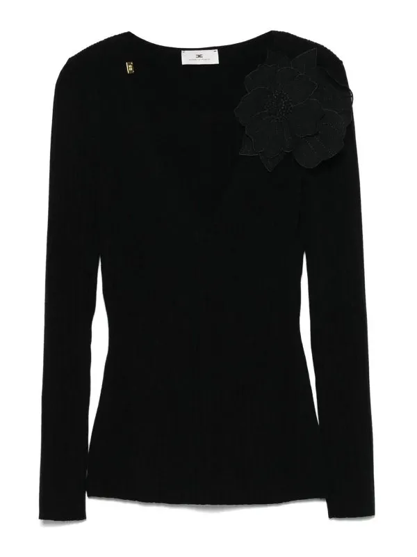 Elisabetta Franchi Top - Noir - Noir - Femme | MK56B51E2110