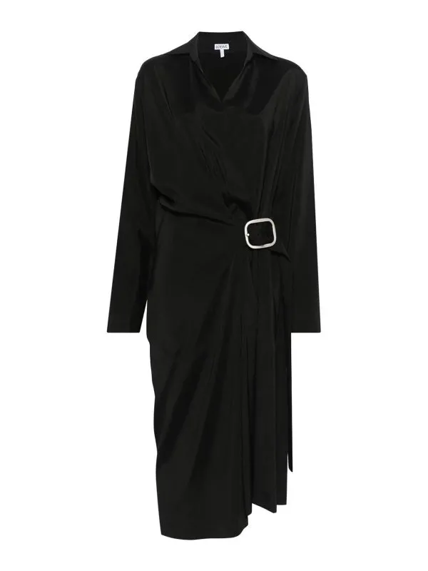 Loewe Robe Au Genou - Noir - Noir - Femme | S359Y09XH21100