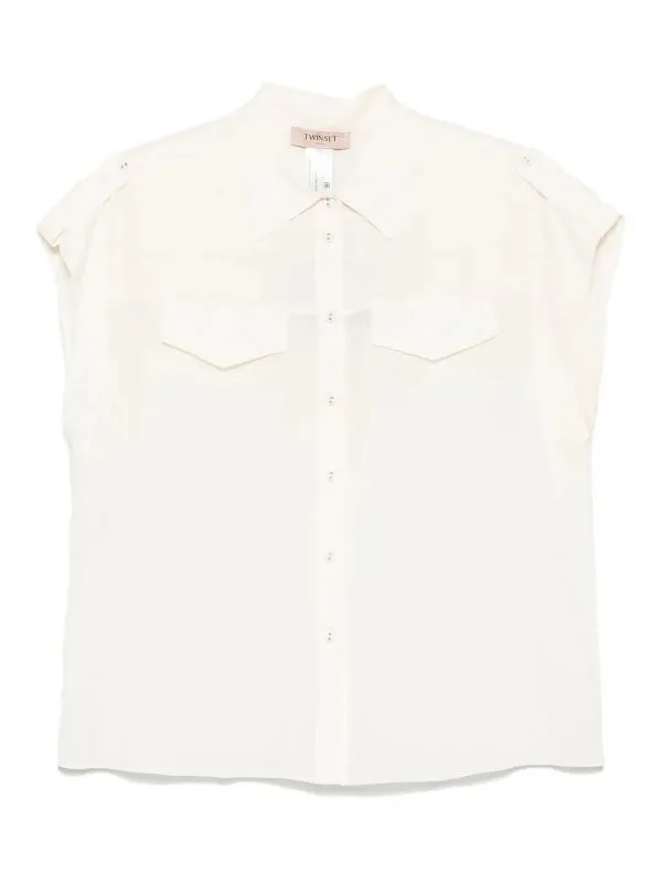 Twinset Chemise - Crème - Crème - Femme | 251TP250100282