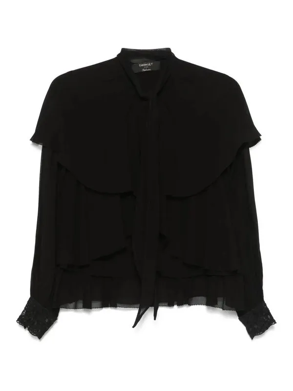 Twinset Blouse - Noir - Noir - Femme | 251TP274100006