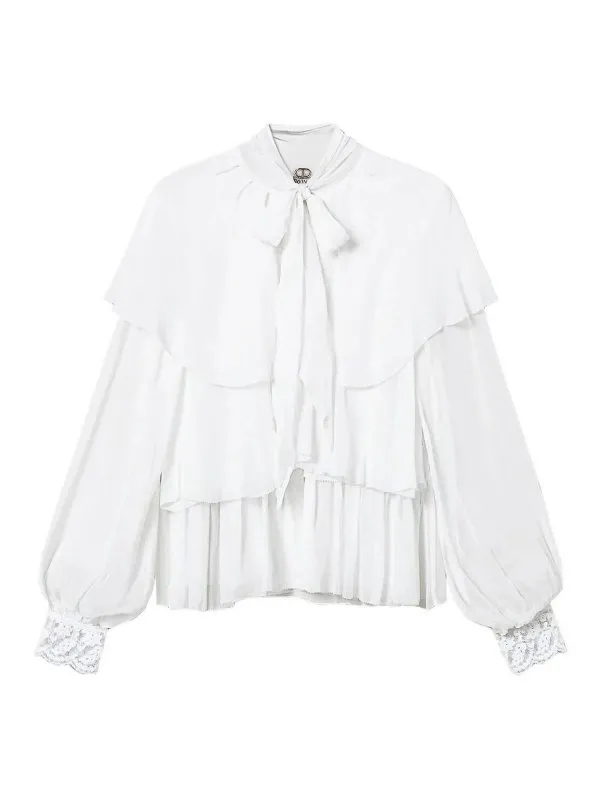 Twinset Blouse - Crème - Crème - Femme | 251TP274100282