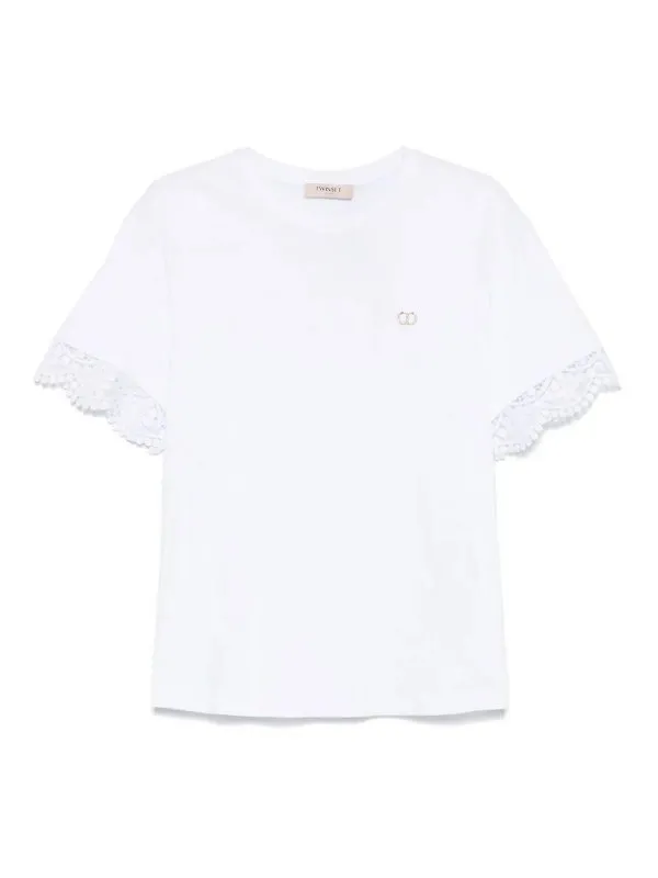 Twinset T-Shirt - Blanc - Blanc - Femme | 251TT241000001
