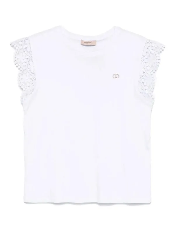 Twinset T-Shirt - Blanc - Blanc - Femme | 251TT241100001