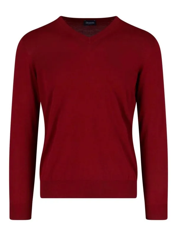 Drumohr Pull À Col V - Rouge - Rouge - Homme | D0GN481389