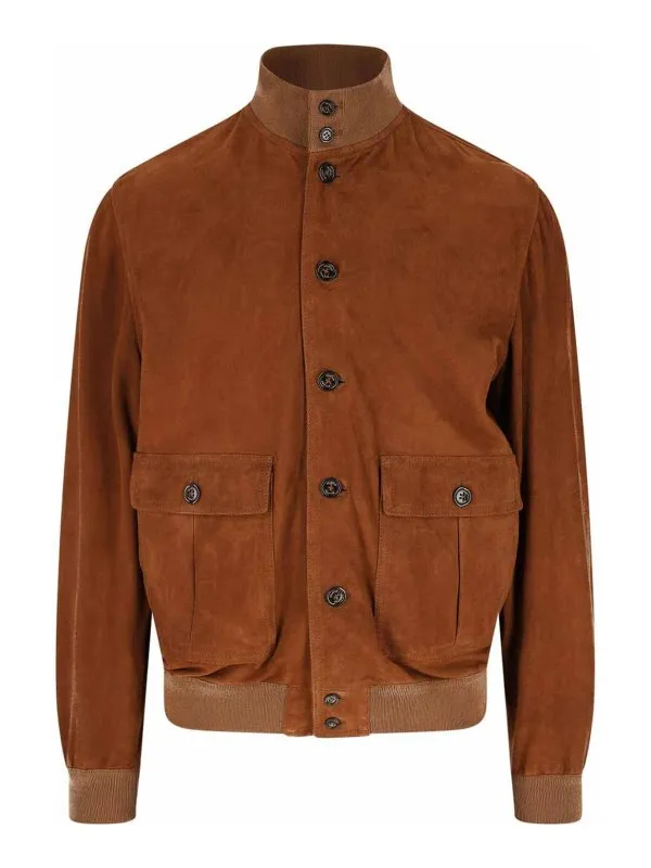Valstar Blouson En Cuir - Marron - Marron - Homme | 407AF0657195P