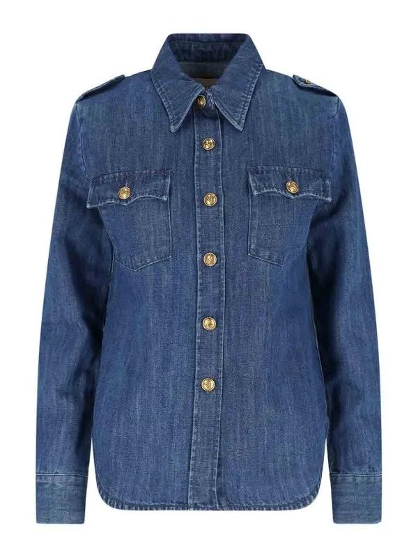 Valentino Chemise - Bleu - Bleu - Femme | 6B3DB02X94C558