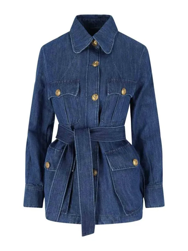 Valentino Veste En Jean - Bleu - Bleu - Femme | 6B3DC03J94C558