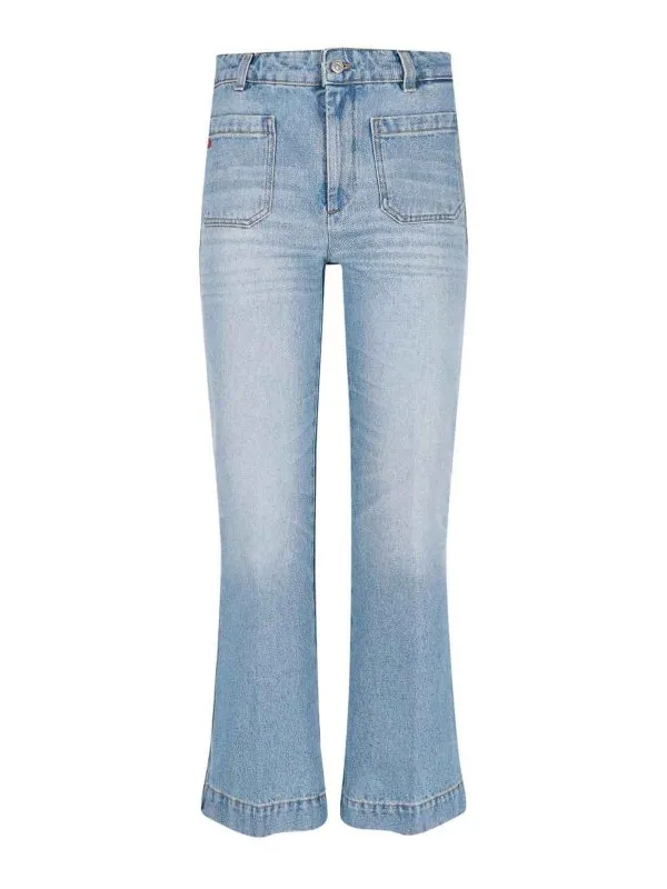 Victoria Beckham Jean Bootcut - Bleu | 1125DJE006005APALEBLUEWASH