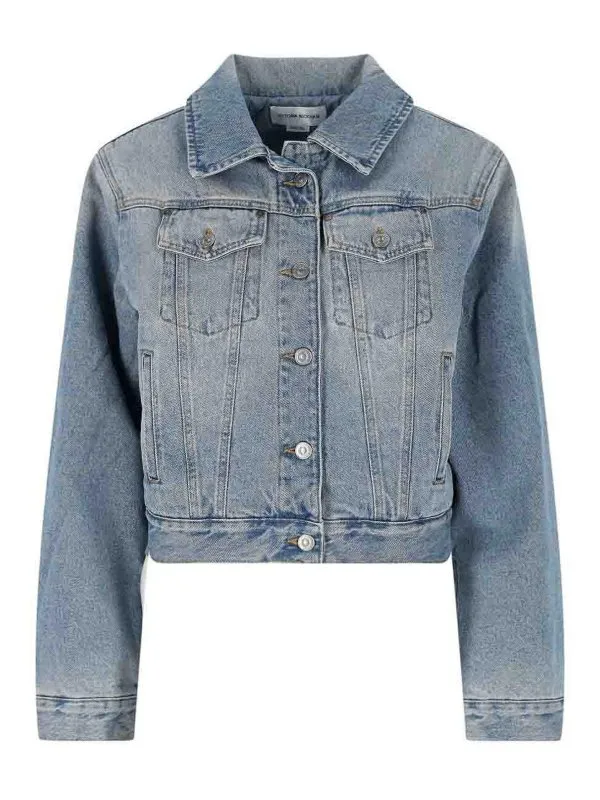 Victoria Beckham Veste En Jean - Bleu | 1125DJK006006APALEBLUEWASH