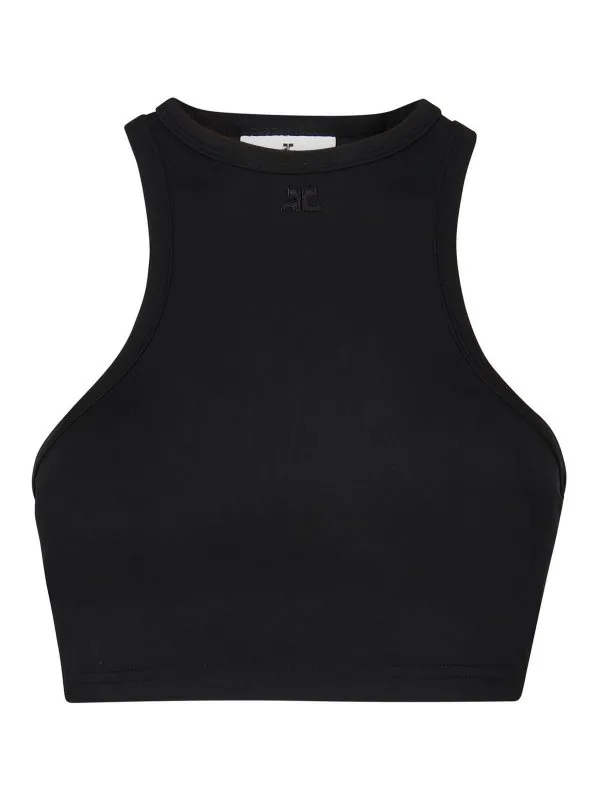 Courreges Top - Noir - Noir - Femme | 125JBR056PA00439999
