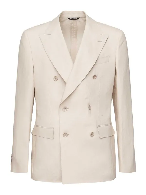 Dolce & Gabbana Blazer - Beige - Beige - Homme | G2QS7TFU4MCM0722