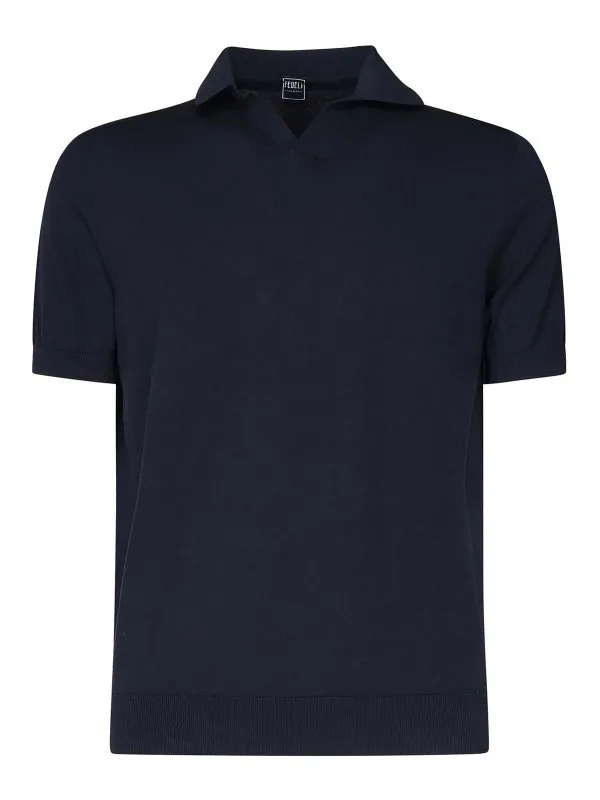 Fedeli Polo - Bleu - Bleu - Homme | 8UED5914626 | thebs.com