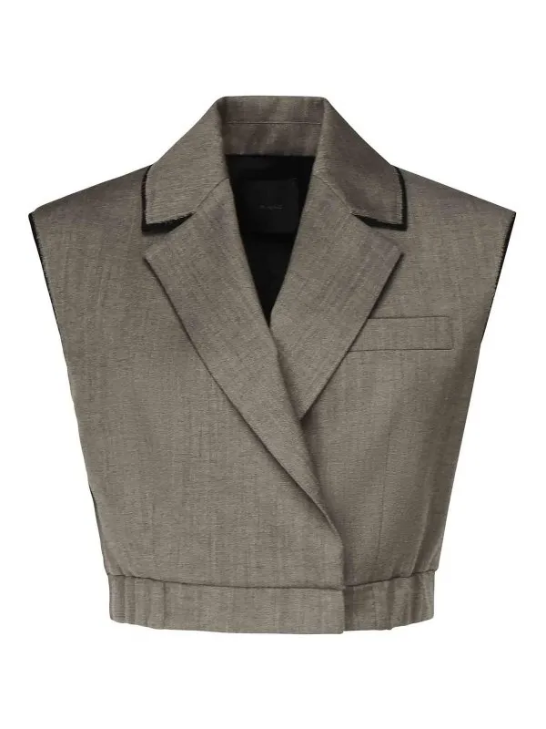 Pinko Gilet - Marron - Marron - Femme | 104755A2BQL67