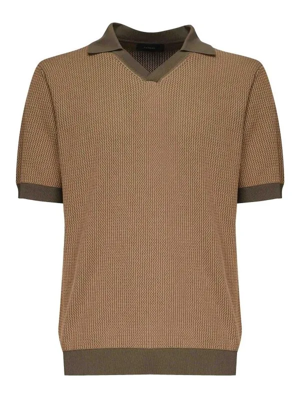 Zanone Polo - Vert - Vert - Homme | 810192ZN322Z5528