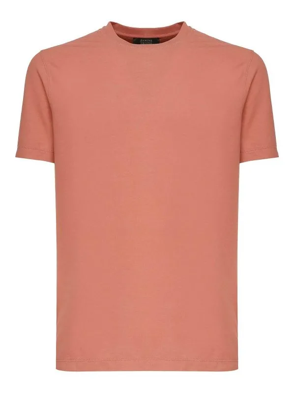 Zanone T-Shirt - Blanc - Orange - Homme | 815194ZG380Z5516
