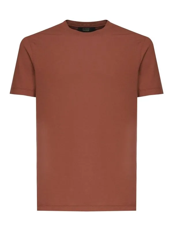 Zanone T-Shirt - Marron - Marron - Homme | 815194ZG380Z5542