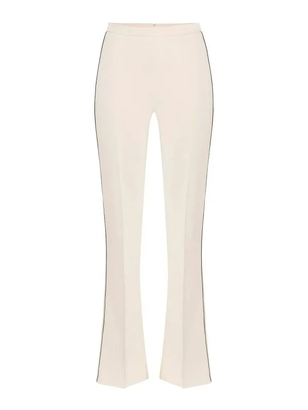 Elisabetta Franchi Pantalons Décontractés - Blanc | PA08451E2E84