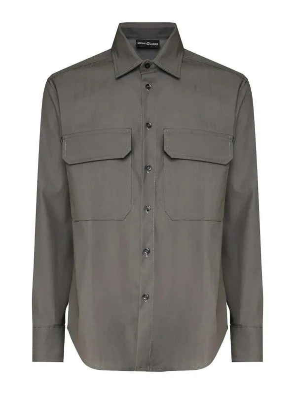Giuliano Galiano Chemise - Gris - Gris - Homme | LIFEMASTICE