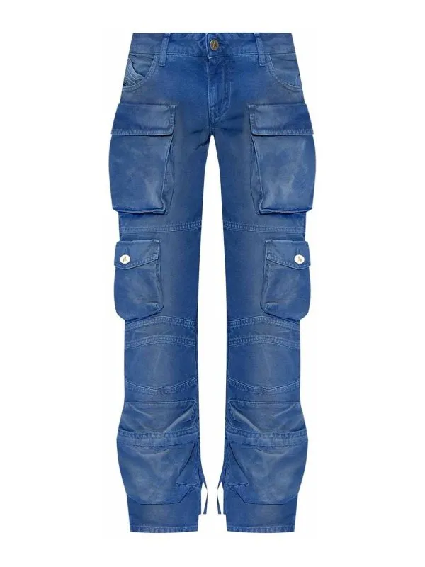 The Attico Pantalons Décontractés - Bleu | 247WCP113D088015