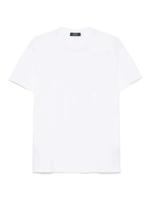 Zanone T-Shirt - Noir - Blanc - Homme | 815194ZG380Z001