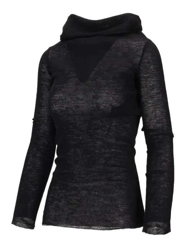 Ann Demeulemeester Top - Noir - Noir - Femme | B0010916FA059099