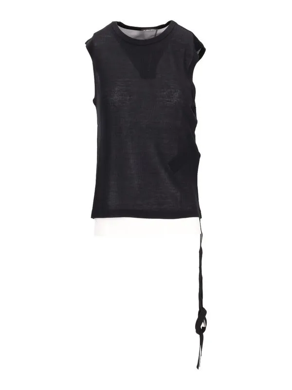 Ann Demeulemeester Top - Noir - Noir - Femme | B0011981FA570099