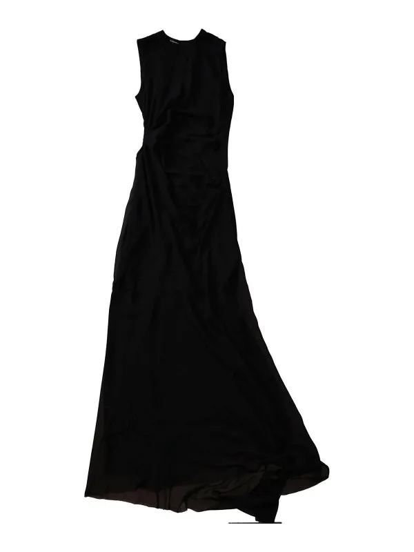 Ann Demeulemeester Robe Au Genou - Noir - Noir | B0012534FA132099