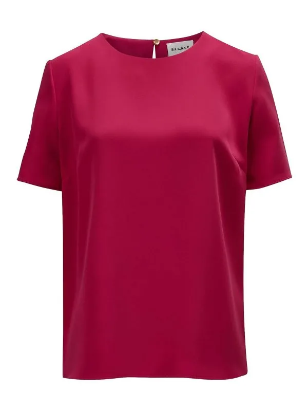 P.A.R.O.S.H. Blouse - Rouge Brun - Rouge Brun | D312430PANTY25061