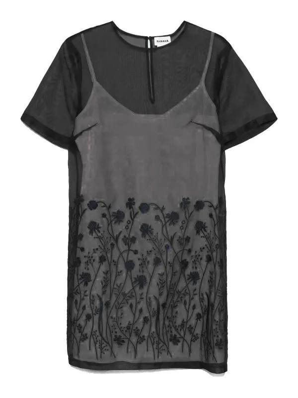 P.A.R.O.S.H. Robe Au Genou - Noir - Noir | D726012SORGENTE013