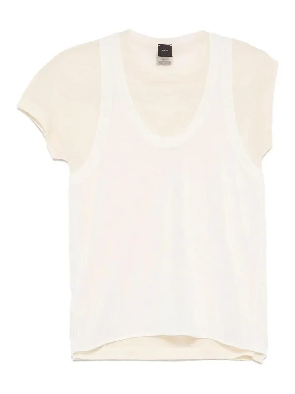 Pinko T-Shirt - Beige - Beige - Femme | 105152A2LSZC1