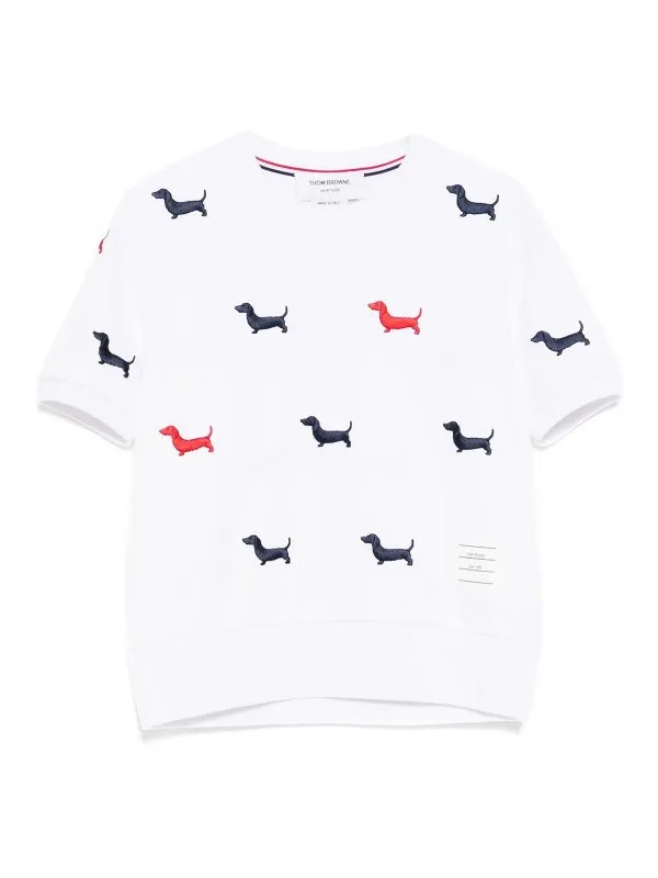 Thom Browne T-Shirt - Blanc - Blanc - Femme | FJS206EJ0055100