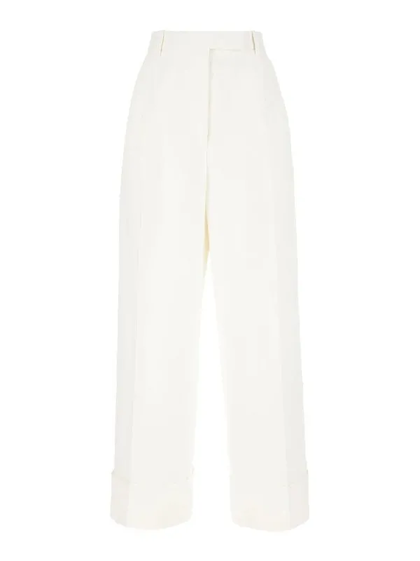 Thom Browne Pantalons Décontractés - Blanc | FTC499AF0829100