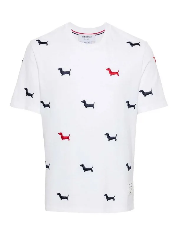 Thom Browne T-Shirt - Blanc - Blanc - Homme | MJS284E00050100