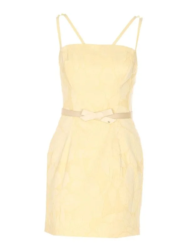 Elisabetta Franchi Robe Au Genou - Jaune - Jaune | AB77952E2DC7